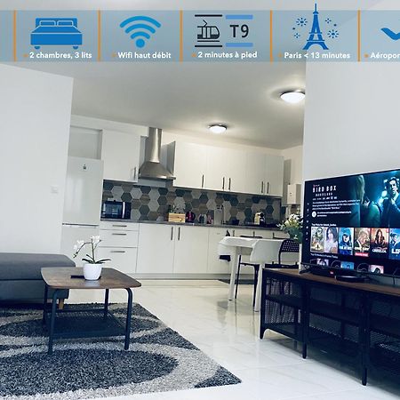 Appartement Parisien Neuf, Moderne Avec Une Grande Salon, 2 Chambres, 4 Lits, Parking Gratuit, 15Min De Paris Et 13 Min Aeroport Orly Vitry-sur-Seine Eksteriør bilde