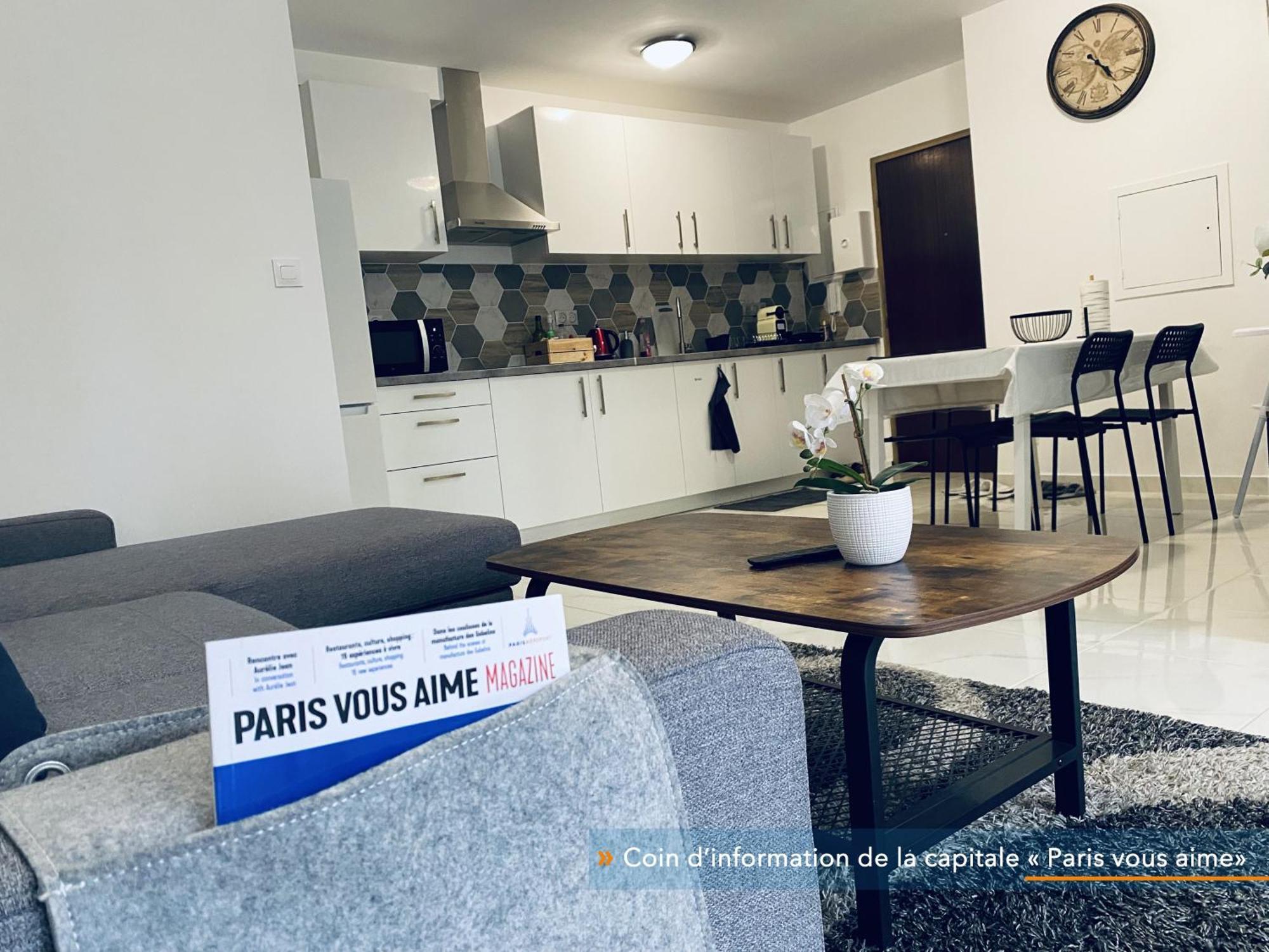 Appartement Parisien Neuf, Moderne Avec Une Grande Salon, 2 Chambres, 4 Lits, Parking Gratuit, 15Min De Paris Et 13 Min Aeroport Orly Vitry-sur-Seine Eksteriør bilde